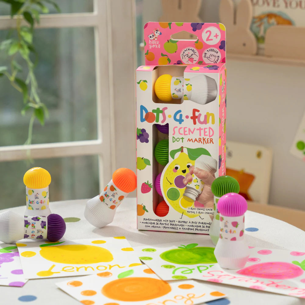 Haku Yoka Dots 4 Fun Scented Dot Marker 5pk