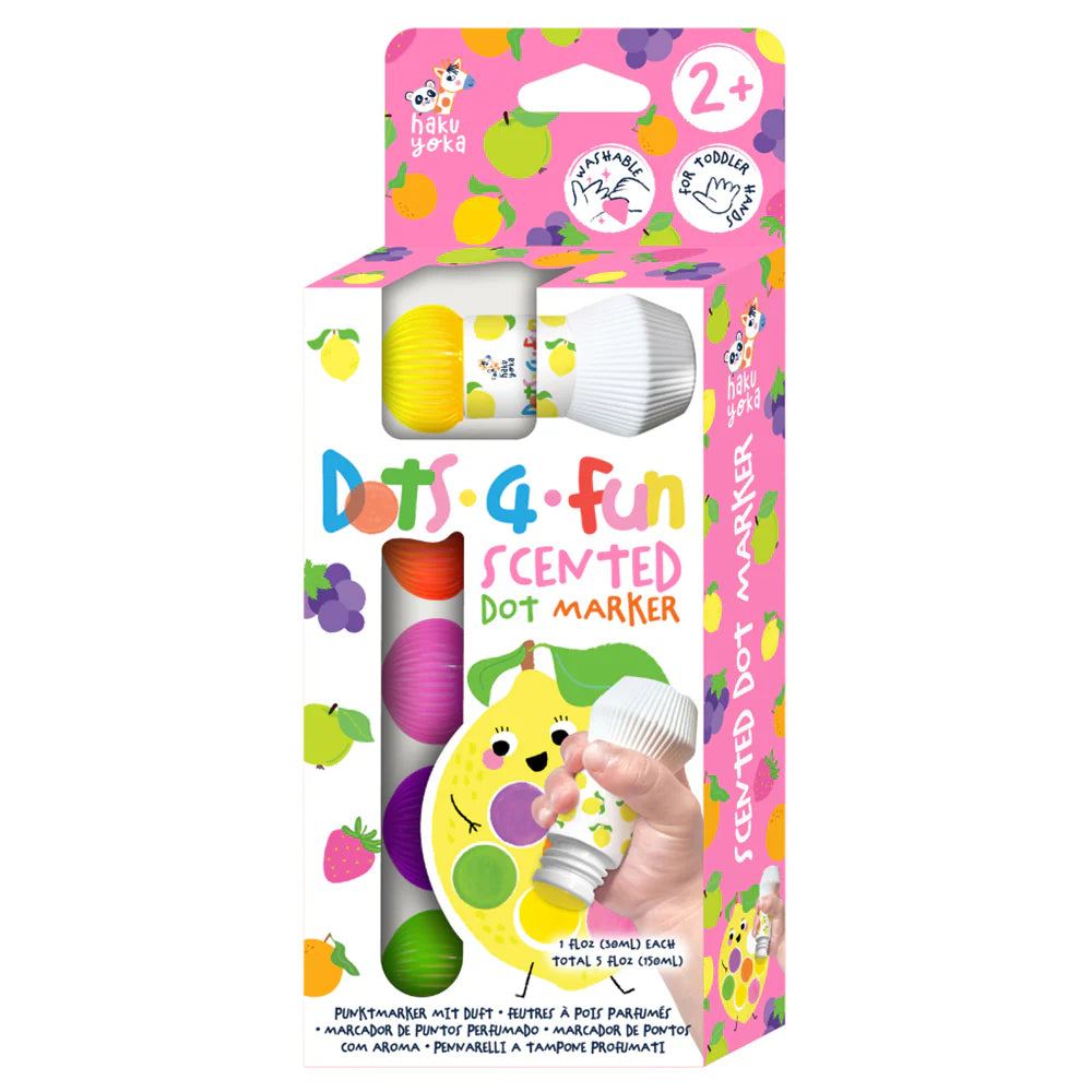 Haku Yoka Dots 4 Fun Scented Dot Marker 5pk