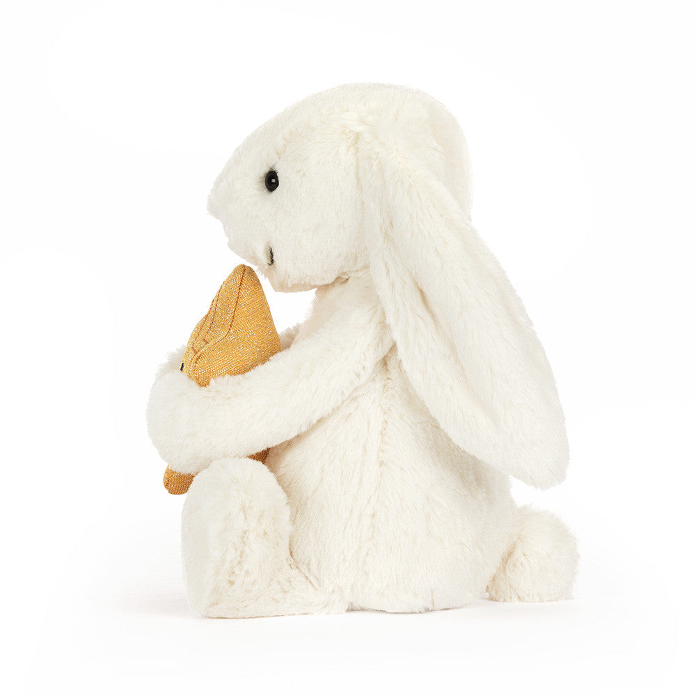 Jellycat Plush Cream Bunny with Star