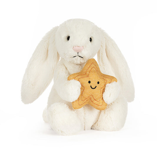 Jellycat Plush Cream Bunny with Star