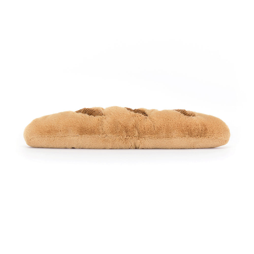 Back view of Jellycat Plush Amuseables Baguette on white background