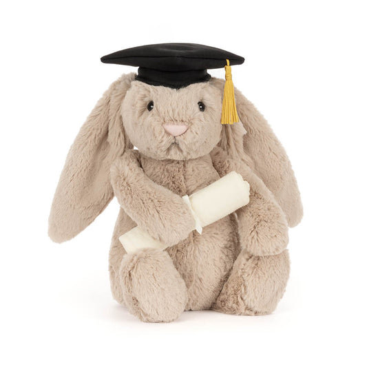 Jellycat Plush Bashful Bunny Graduation Outfit