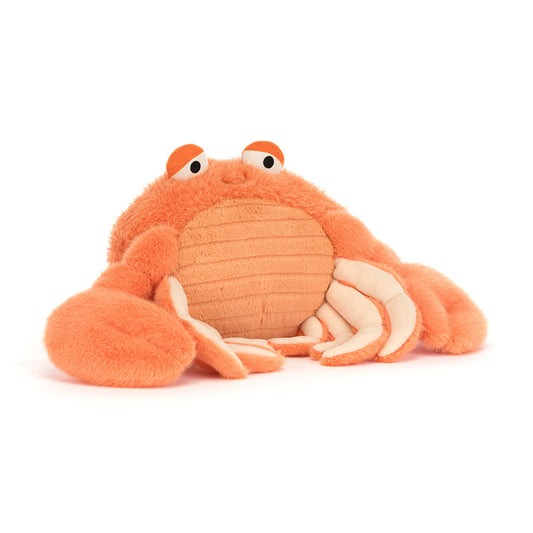 Jellycat Plush Pinchsnap Crab Orange Plush crab toy on a white background