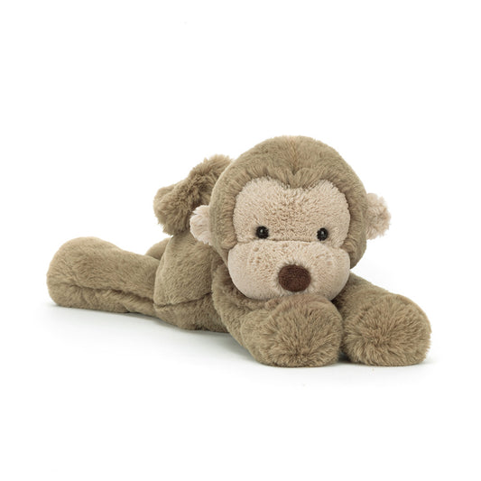Jellycat Smudge Monkey Plush monkey toy on a white background