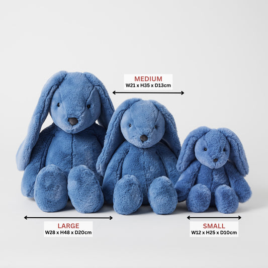 Jiggle and Giggle Medium Bunny Cobalt Blue