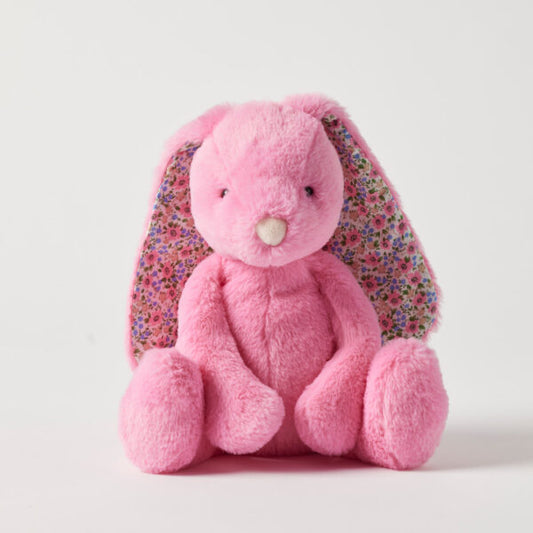 Jiggle and Giggle Medium Bunny Floral Sherbet Pink