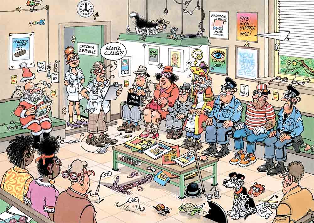 Jan Van Haasteren 500pc Jigsaw Puzzle Look at the Bright Side