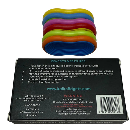 Kaiko Mag Sliders Magnetic Textured Pad Fidgets 6pk