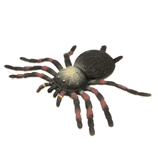 Realistic tarantula spider toy from Keycraft on a white background