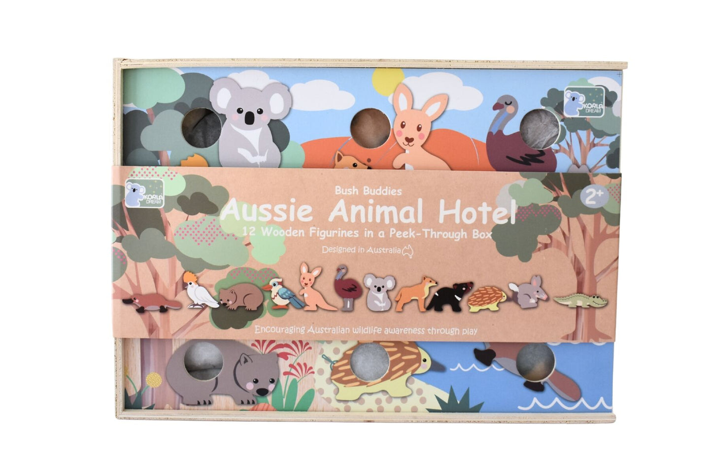 Koala Dream Bush Buddies Aussie Animal Hotel 12pc Box