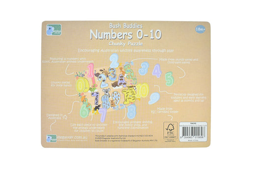 Koala Dream Bush Buddies 11pc Chunky Puzzle Number 0-10