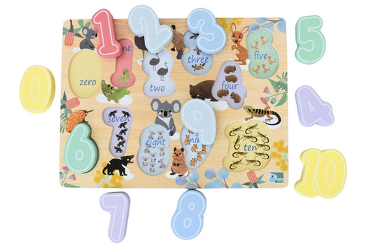 Koala Dream Bush Buddies 11pc Chunky Puzzle Number 0-10