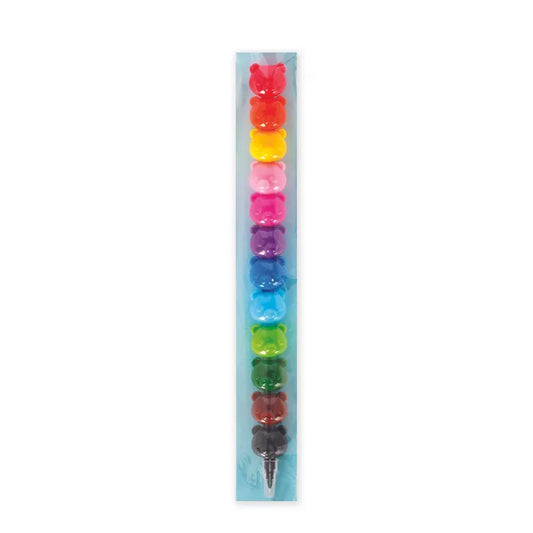 Legami Dream in Colour Teddy Bear Set of 12 Stackable Crayons