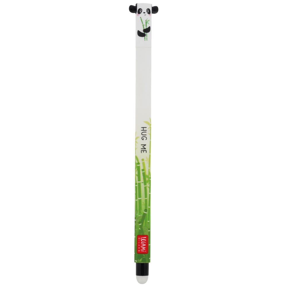 Pencil with panda design and 'Hug Me' text on a white background