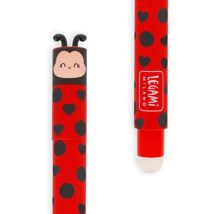 Legami Erasable Pen Ladybug Red Ink