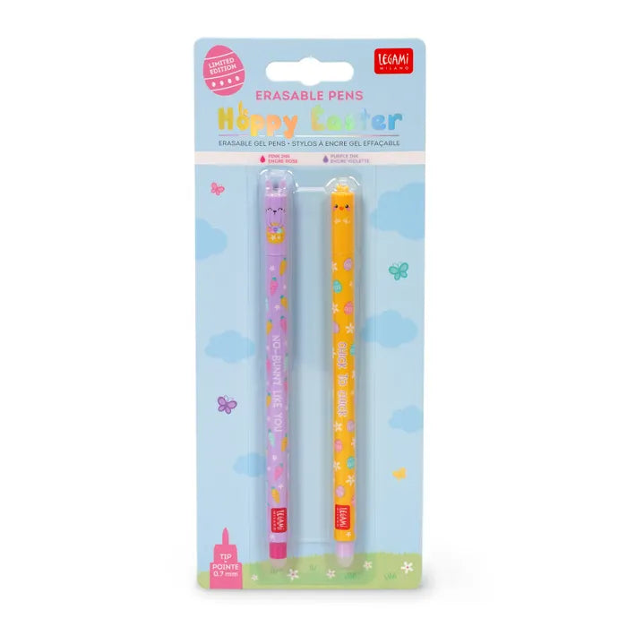 Legami Erasable Pens Set of 2 Hoppy Easter