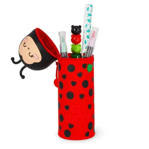 Legami Kawaii 2 in 1 Soft Silicone Pencil Case - Ladybug