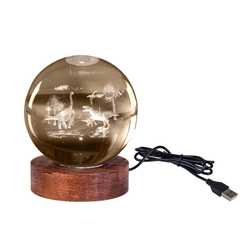 MDI LED 3d Crystal Ball Light Dinosaurs