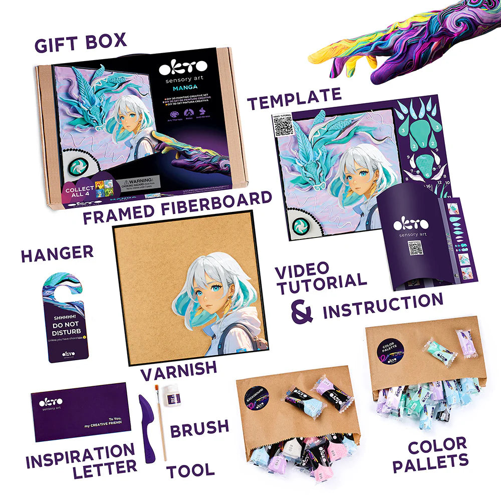 Okto Sensory Art DIY 3D Painting Manga Air