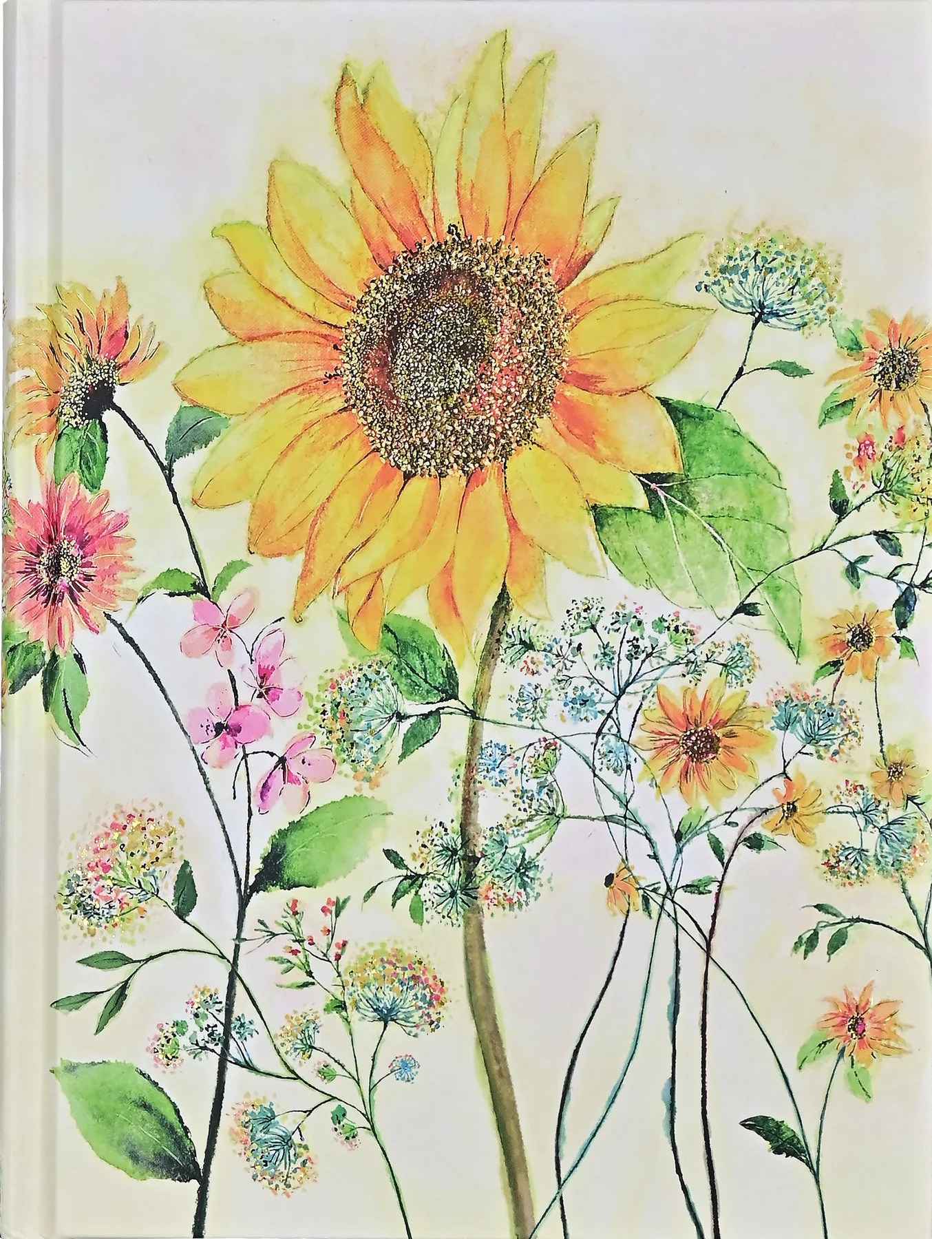 Peter Pauper Press Journal Watercolour Sunflower