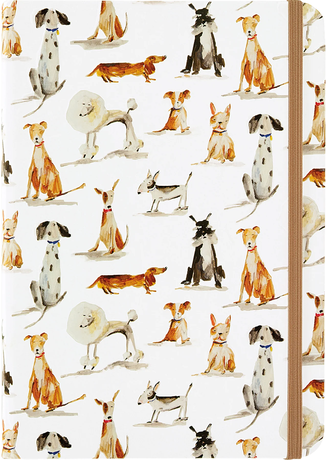 Peter Pauper Press Small Journal Dog Days Notebook with dog illustrations on a white background