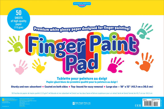 Peter Pauper Press Studio Series Junior Finger Paint Pad 50 Sheets