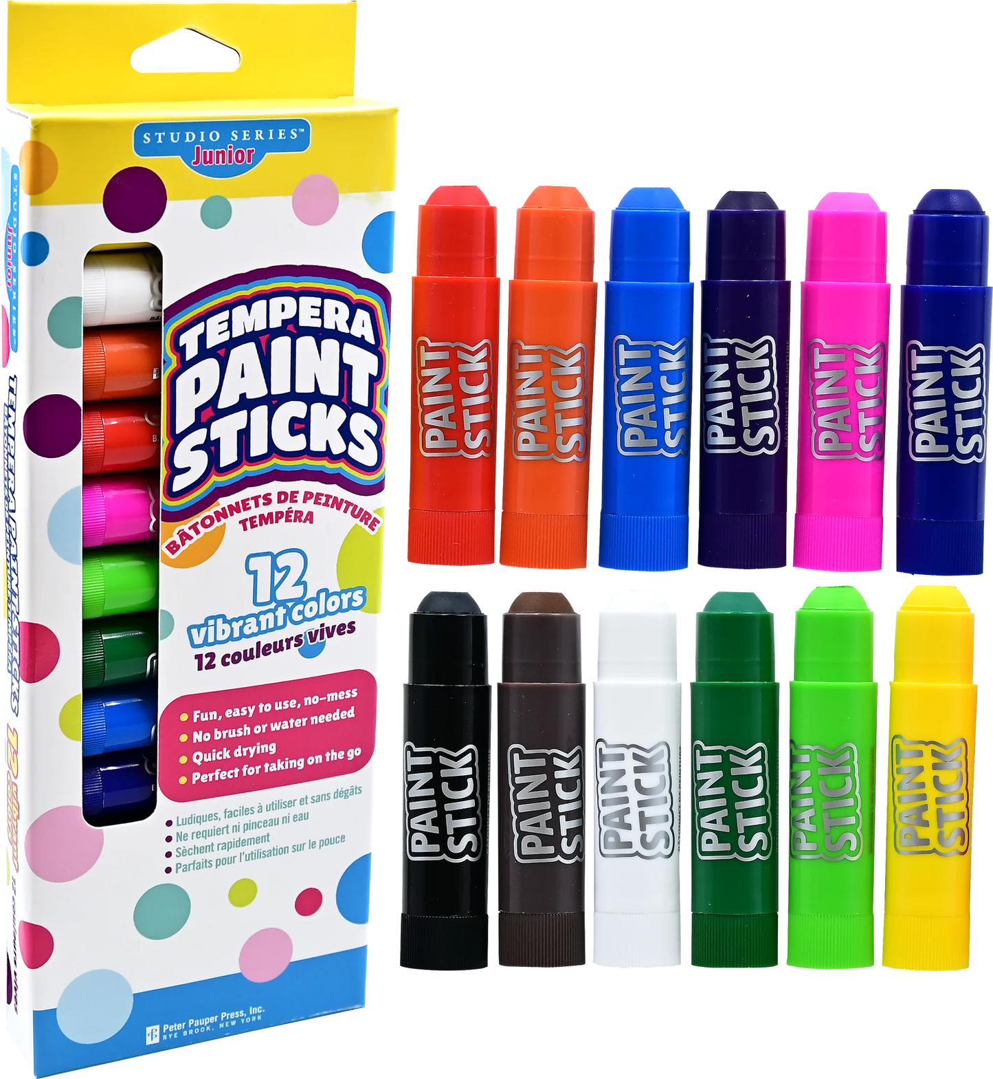 Peter Pauper Press Studio Series Junior Tempera Paint Sticks
