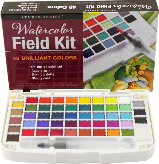 Peter Pauper Press Studio Series Watercolour Field Kit 48 Colours