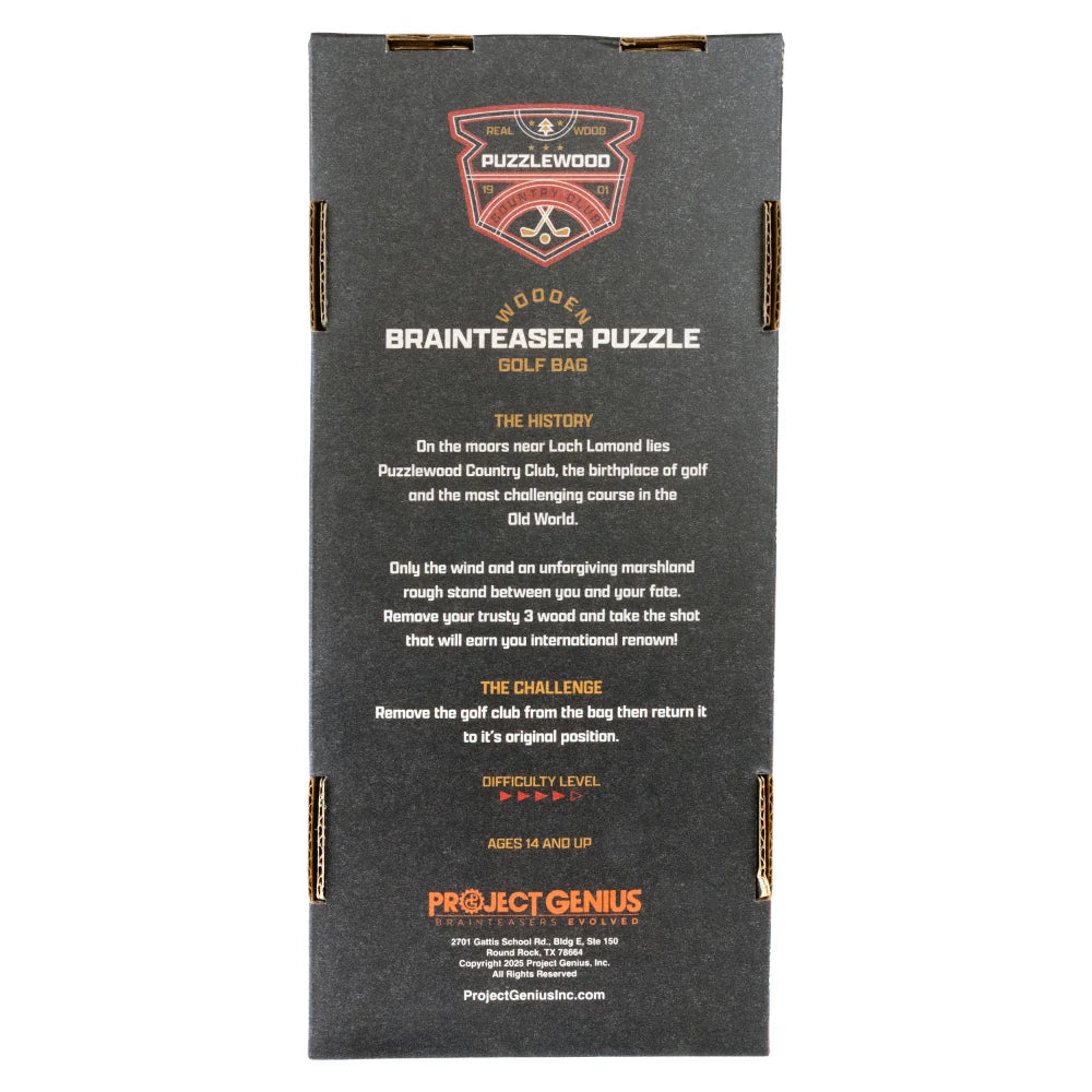 Project Genius Golf Bag Brainteaser Puzzle