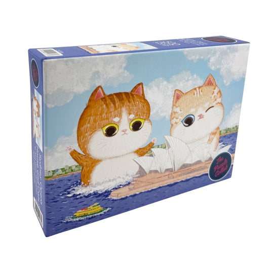 The Puzzle Collab 500pc Jigsaw Puzzle Sydney Opera House and Cats