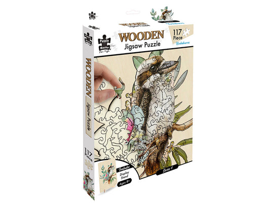Puzzle Master 117pc Wooden Jigsaw Puzzle Kookaburra