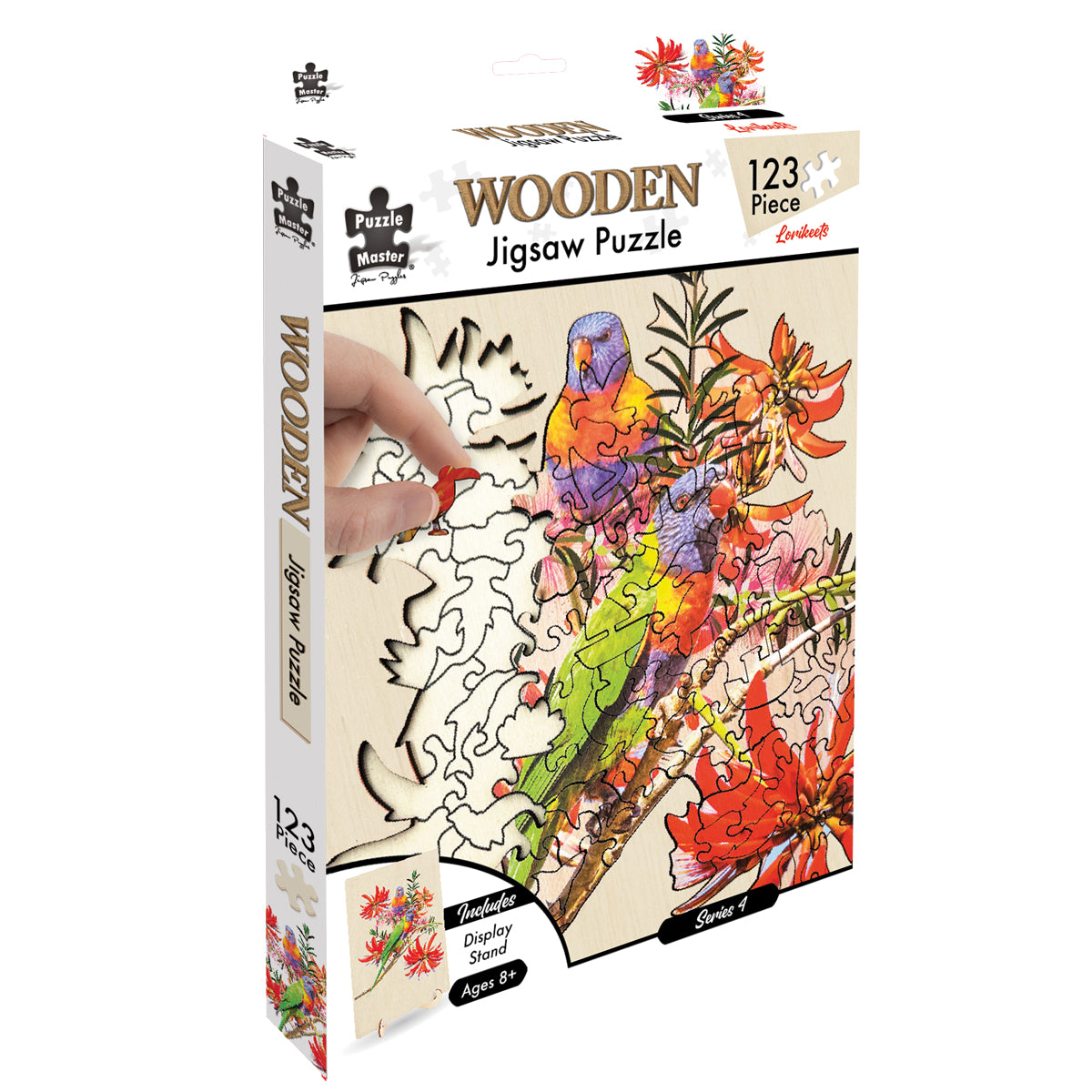Puzzle Master 123pc Wooden Jigsaw Puzzle Lorikeet
