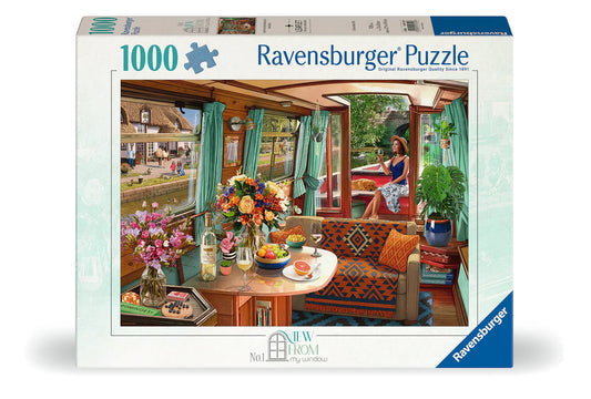 Ravensburger 1000pc Jigsaw Puzzle View From My Window No 1 Canal Boat