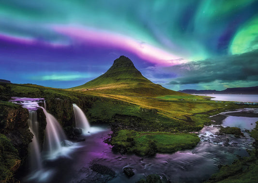Ravensburger 1000pc Jigsaw Puzzle WJPC 2025 Aurora Over Kirkjufell