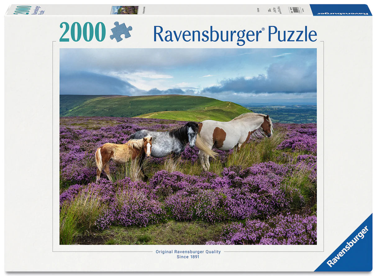 Ravensburger 2000pc Jigsaw Puzzle Wild Horses in the Heather