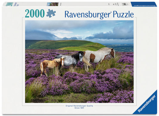 Ravensburger 2000pc Jigsaw Puzzle Wild Horses in the Heather