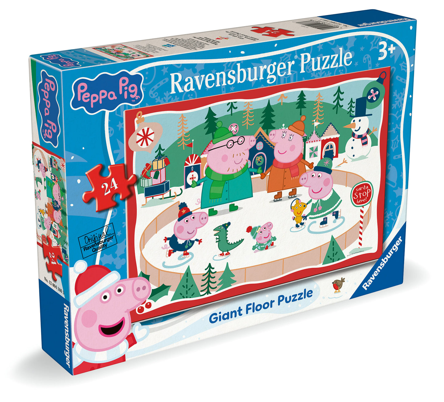 Ravensburger 24pc Giant Floor Jigsaw Puzzle Peppa Pig Snow Much Fun!
