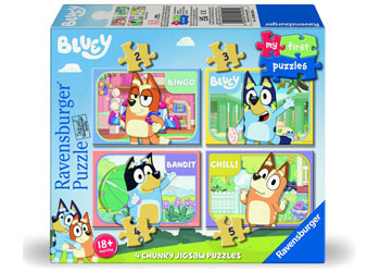 Ravensburger My First Puzzles Set Of 4 Bluey And Family