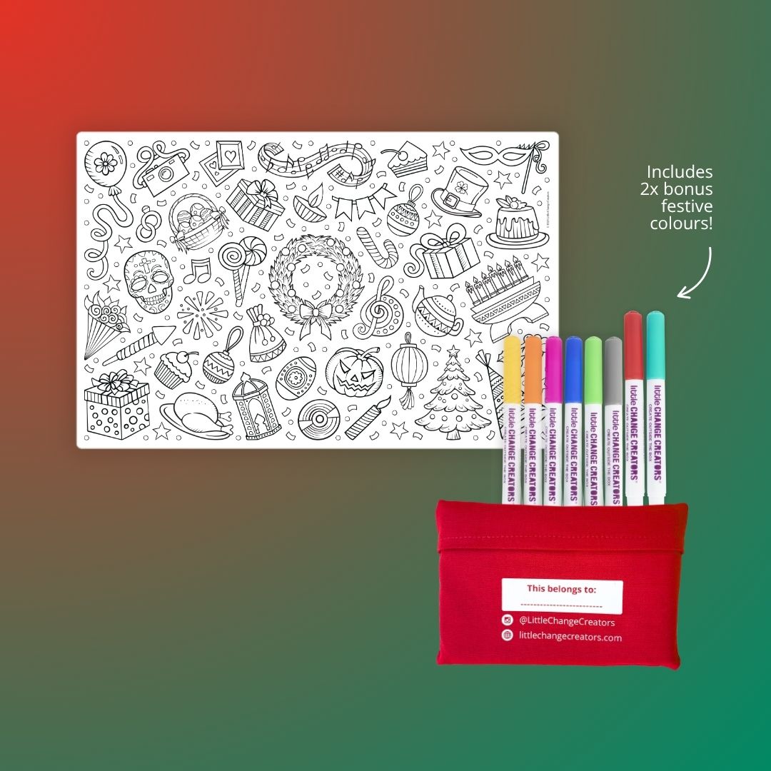 Re-Fun-Able Pocket Colouring Set Celebrate!