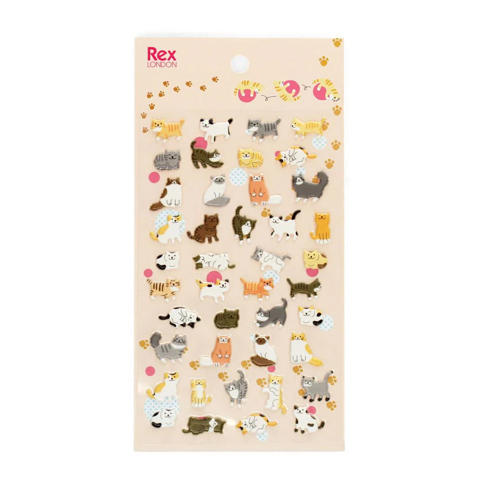 Rex London Puffy Stickers Cats