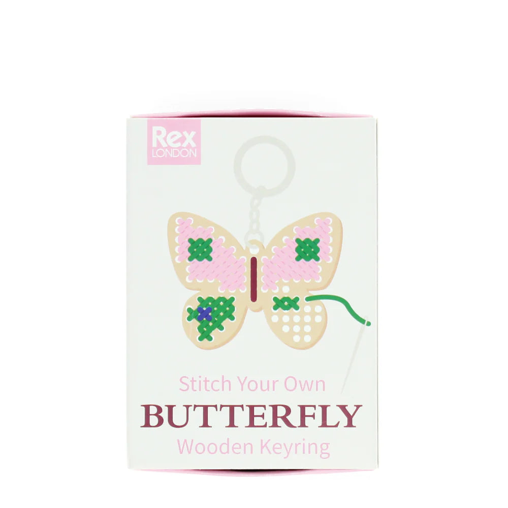 Rex London Stitch Your Own Keyring Butterfly