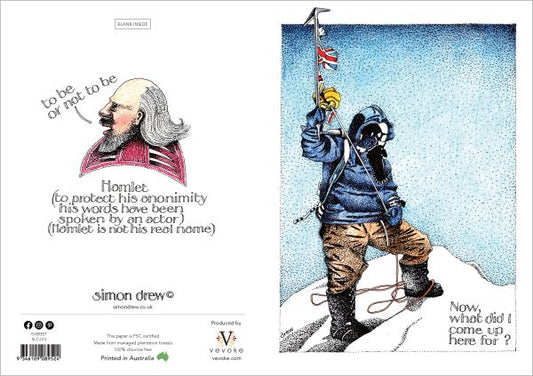 Simon Drew Greeting Card Everest
