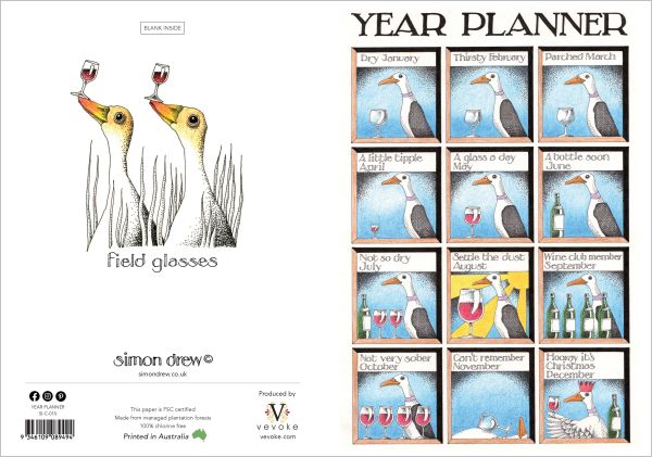 Simon Drew Greeting Card Year Planner