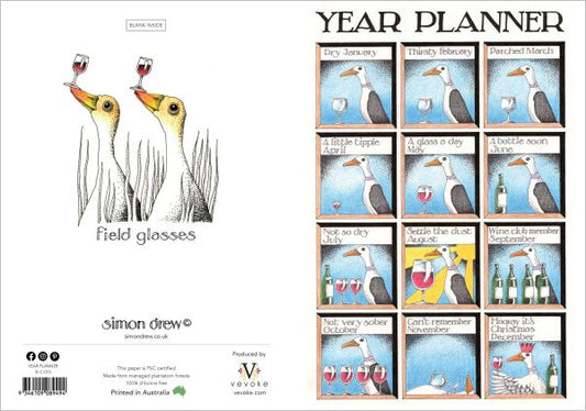 Simon Drew Greeting Card Year Planner