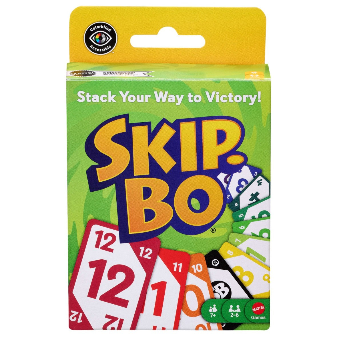 Skip Bo card game packaging against white background
