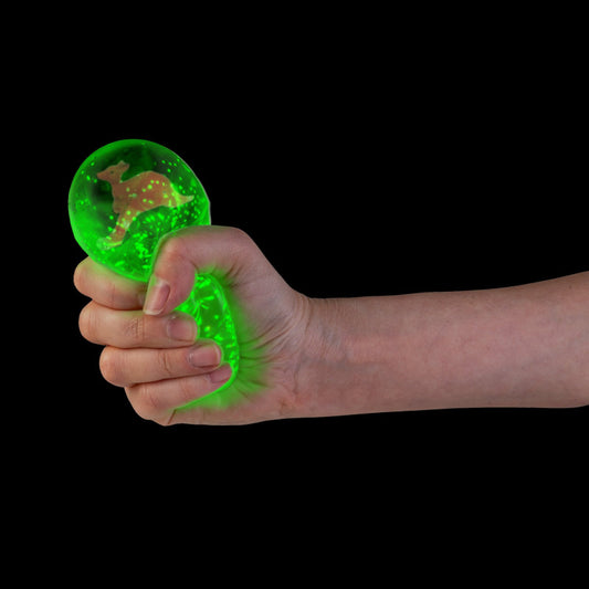 Smooshos Super Squeeze Glow in the Dark Diamond Sphere Kangaroo