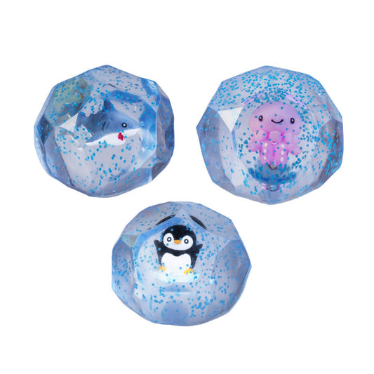 Smooshos Super Squeeze Glow in the Dark Diamond Sphere Sea Animal