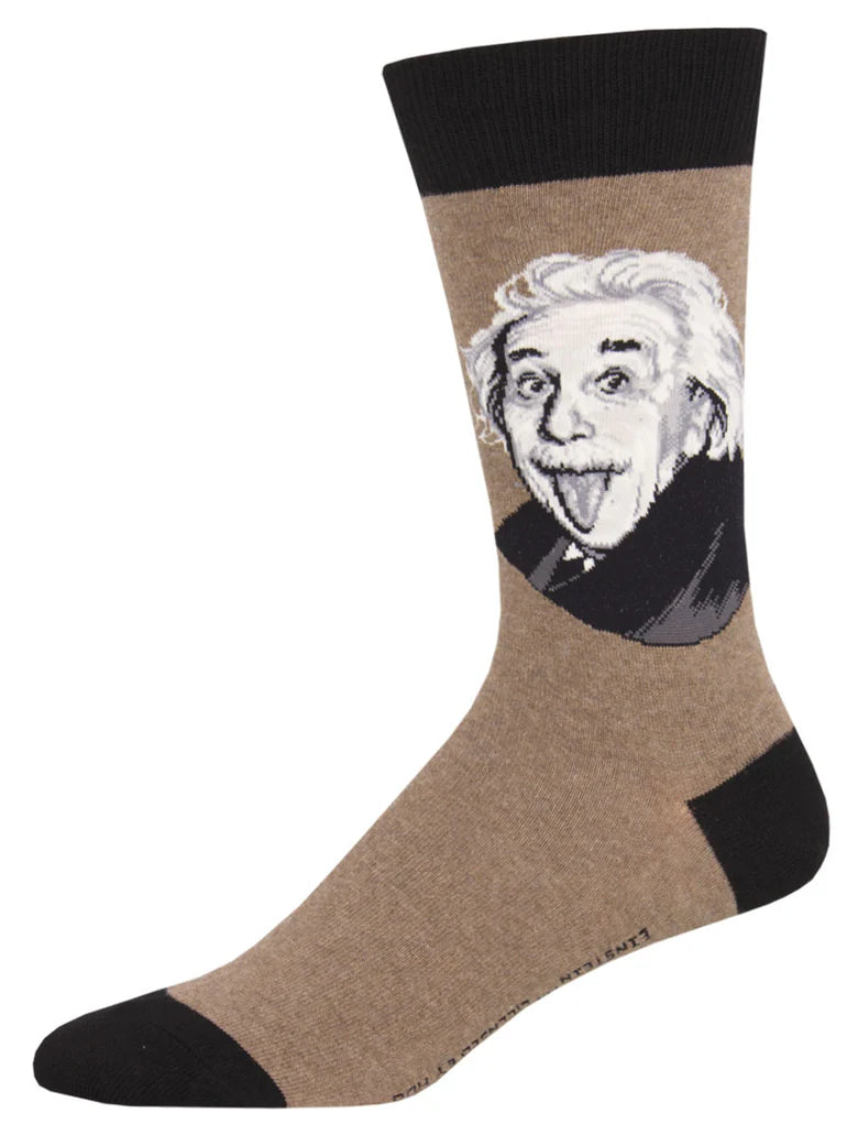 Socksmith Mens Socks Einstein Portrait