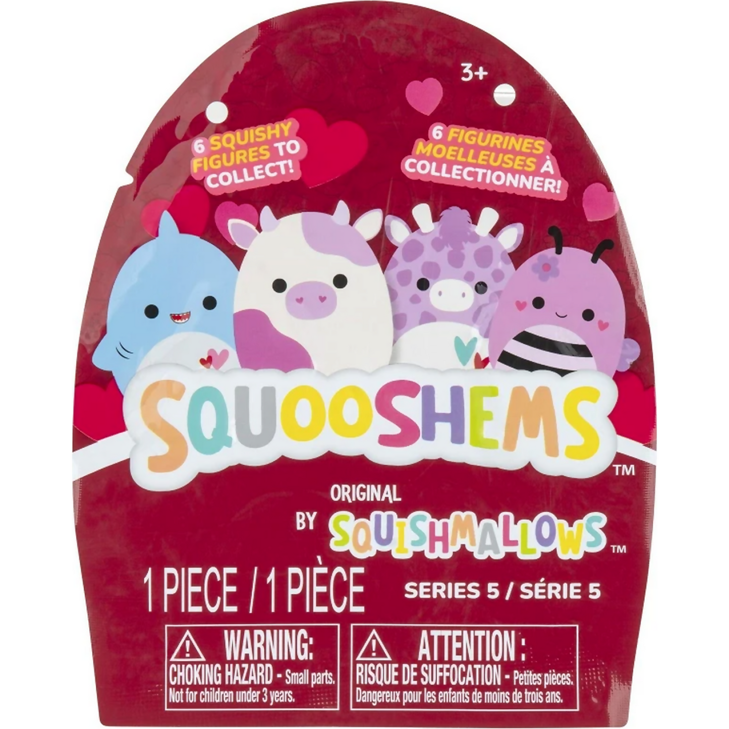 Squishmallows Squooshems Squishy 2.5inch Valentine Squad 6 Designs
