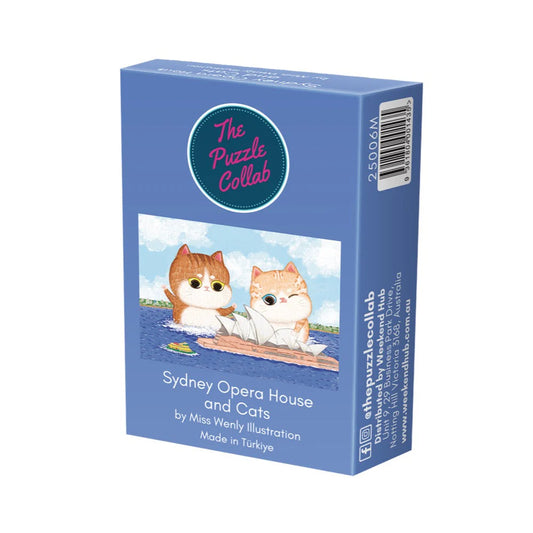 The Puzzle Collab 99pc Micro Jigsaw Puzzle Sydney Opera House and Cats